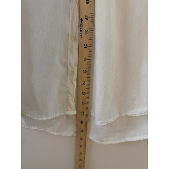 Xirena Womens Beau White Poplin Button Down Quiet Luxury Capsule Minimalist Med - Picture 12 of 13
